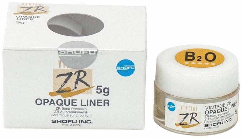 VINTAGE ZR Opaque Liner 5g B2O in Originalverpackung mit Sichtfenster.