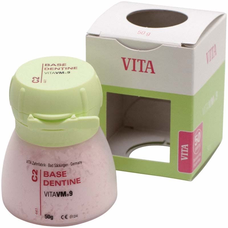 VM9 Classical Base Dentin 50g C2 mit Verpackung und Produktdetails.