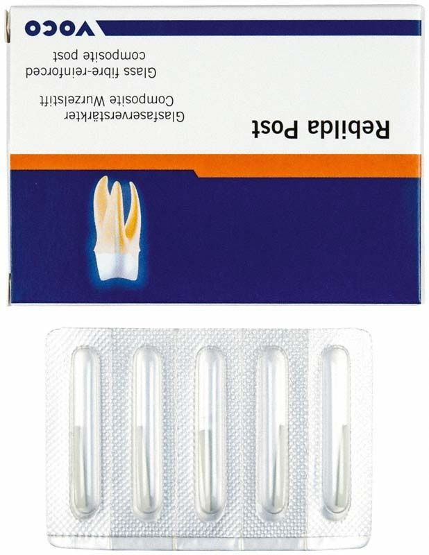Verpackung von Rebilda Post glasfaserverstärkten Wurzelstiften von VOCO.