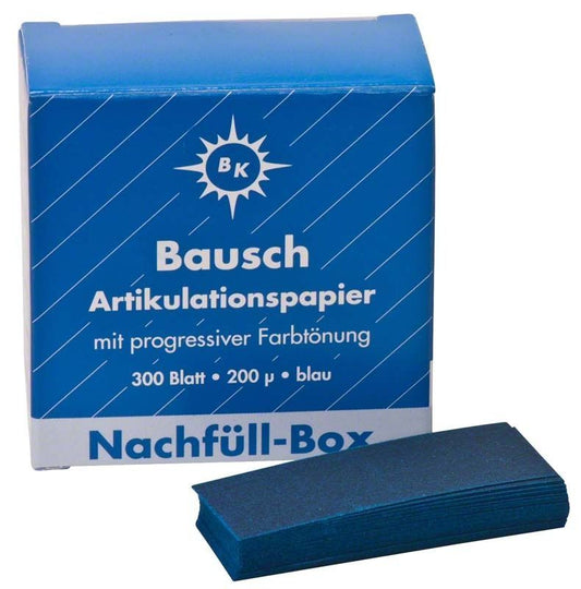 Image of Artikulationspapier Streifen 200µ blau Nachfüllbox