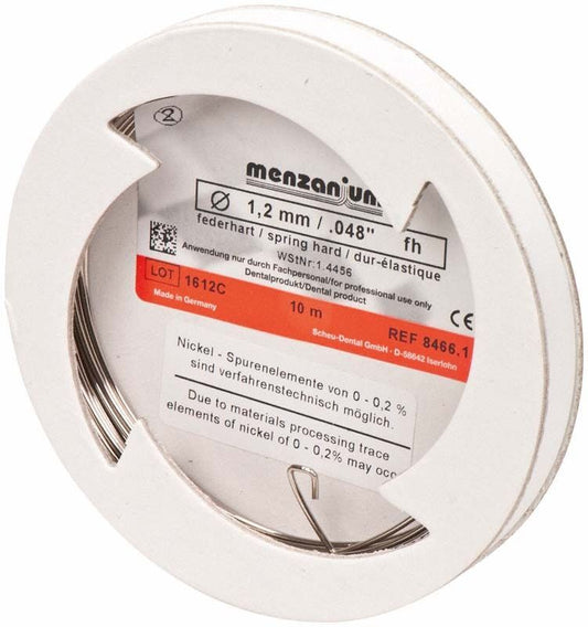 Image of MENZANIUM® Spulendraht federhart - 1,2mm x 10m