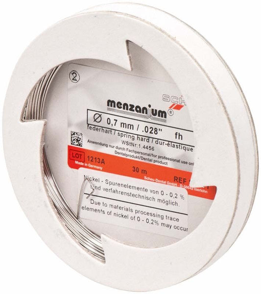 Image of MENZANIUM® Spulendraht federhart - 0,7mm