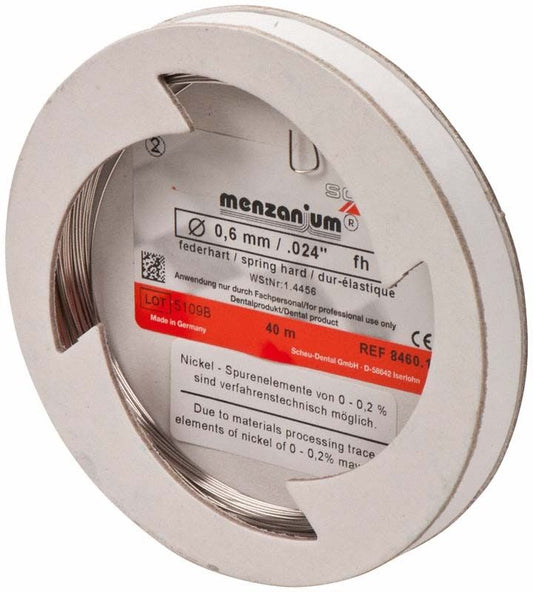 Image of MENZANIUM® Spulendraht federhart - 0,6mm