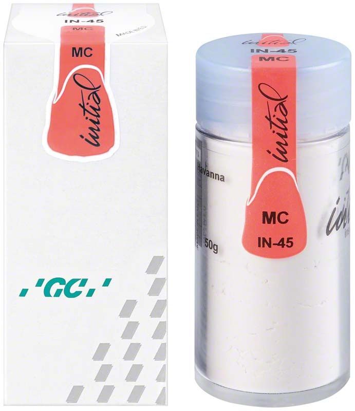 GC Initial MC INside 50g IN-45 Havanna Metallkeramik in Verpackung und Dose.