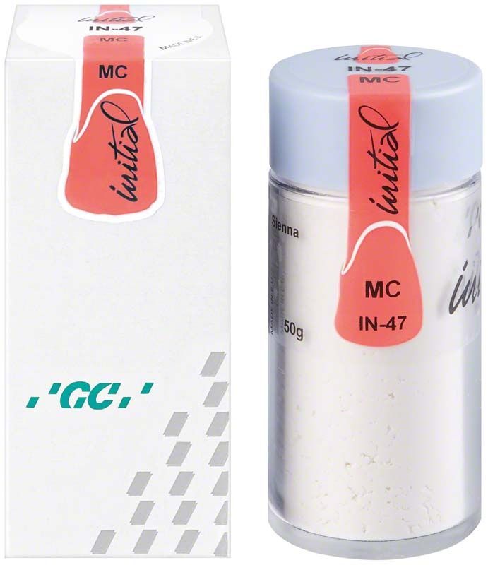 Produktverpackung von GC Initial MC INside 50g IN-47 Sienna.