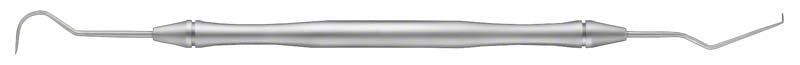 Zahnsonde LiquidSteel® Figur EXD5, doppelendig, aus Edelstahl.