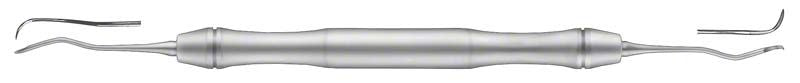 Zahnärztliches Instrument Scaler LiquidSteel® Figur 204SD mit doppelseitigen Spitzen.