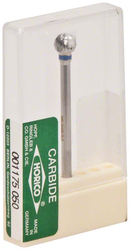 Hartmetallfräser 001 175 050 mit blauem Ring in Kunststoffverpackung.