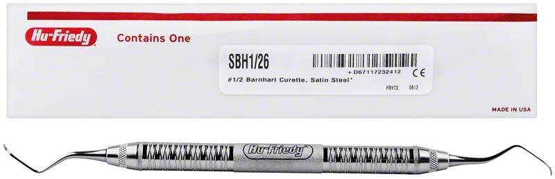 Universal-Kürette Barnhart Figur 1/2 mit Griff 6 in Edelstahl.
