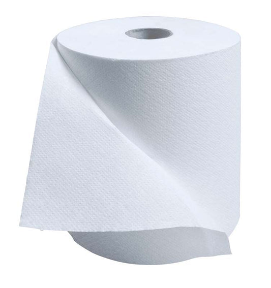 Handtuch-Papierrolle Comfort 140, weiße Einwegrolle für medizinische Nutzung