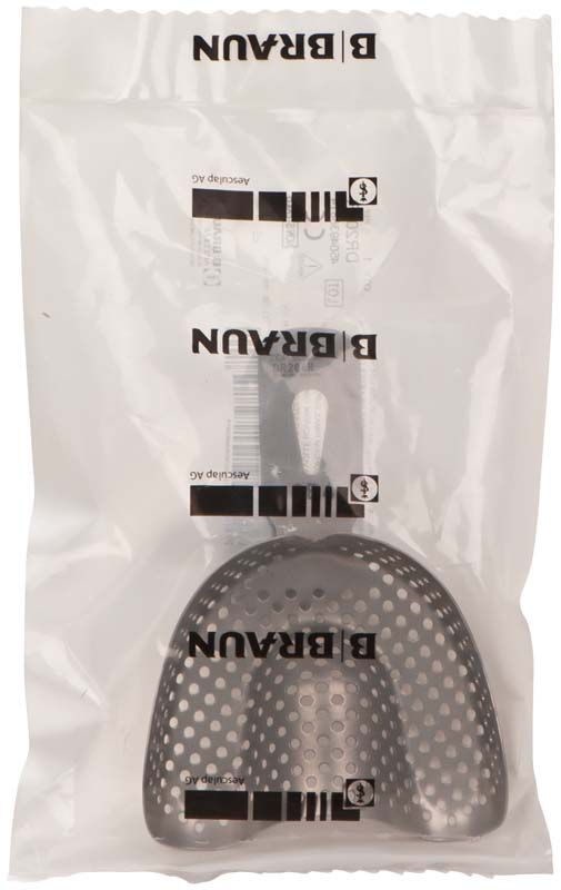 JESCO-Form Abdrucklöffel OK bezahnt OB 4 in transparenter Verpackung.