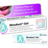 Miradont®-Gel Verpackung mit Lippenbild und Details zur Mundschleimhautpflege.