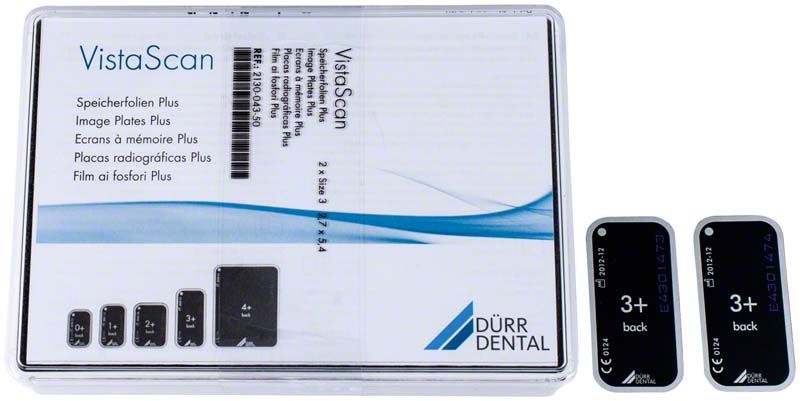 VistaScan Speicherfolien Plus Gr. 3 für intraorale Röntgendiagnostik.