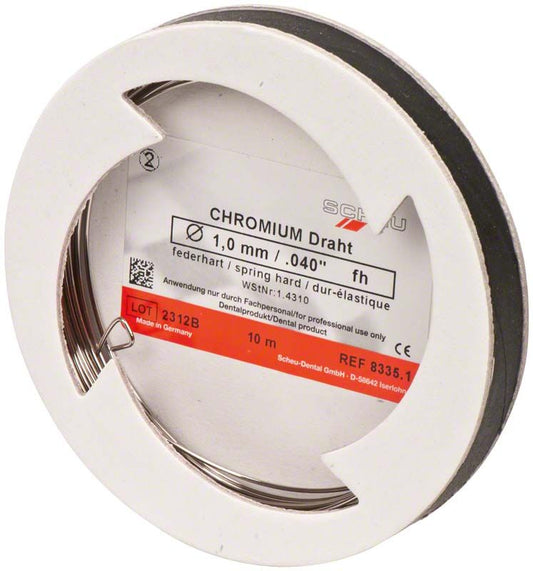 Image of CHROMIUM Spulendraht federhart - 1,0mm x 10m