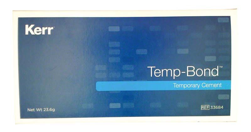 TempBond Automisch-Spritzen Verpackung mit Produktnamen und blauer Gestaltung.