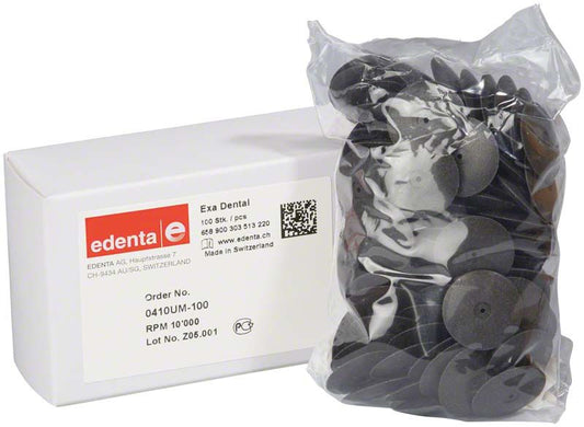 Image of Exa Dental Polierer schwarz unmontiert 100er Scheibe groß fein