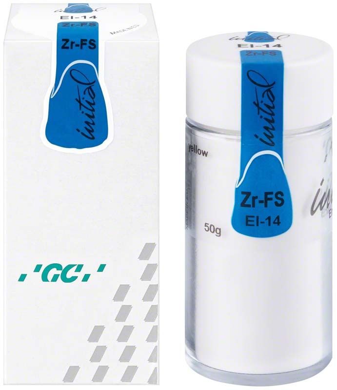 GC Initial Zr-FS Enamel Intensive 50g EI-14 Verpackung und Dose.