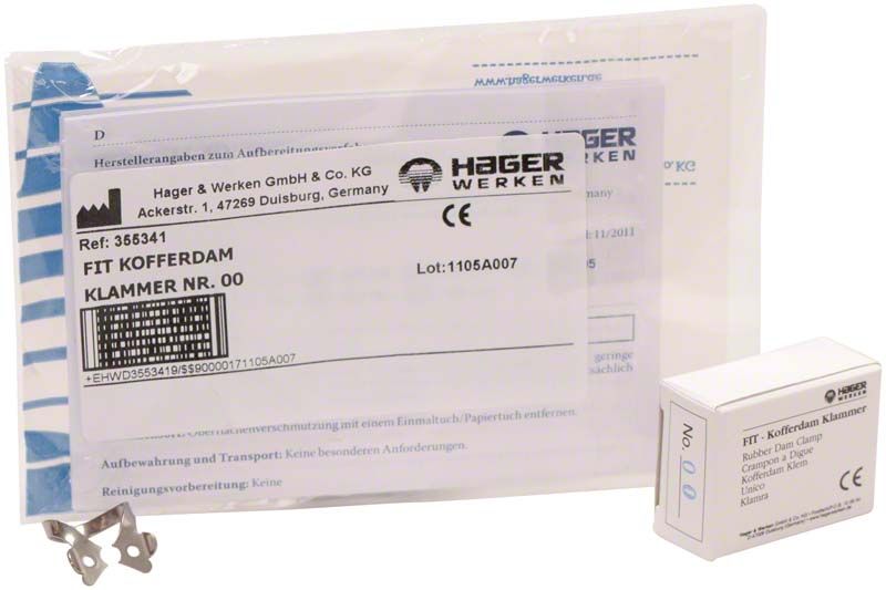 Image of Fit-Kofferdam® Prämolarenklammer Nr. 00 mit Flügeln