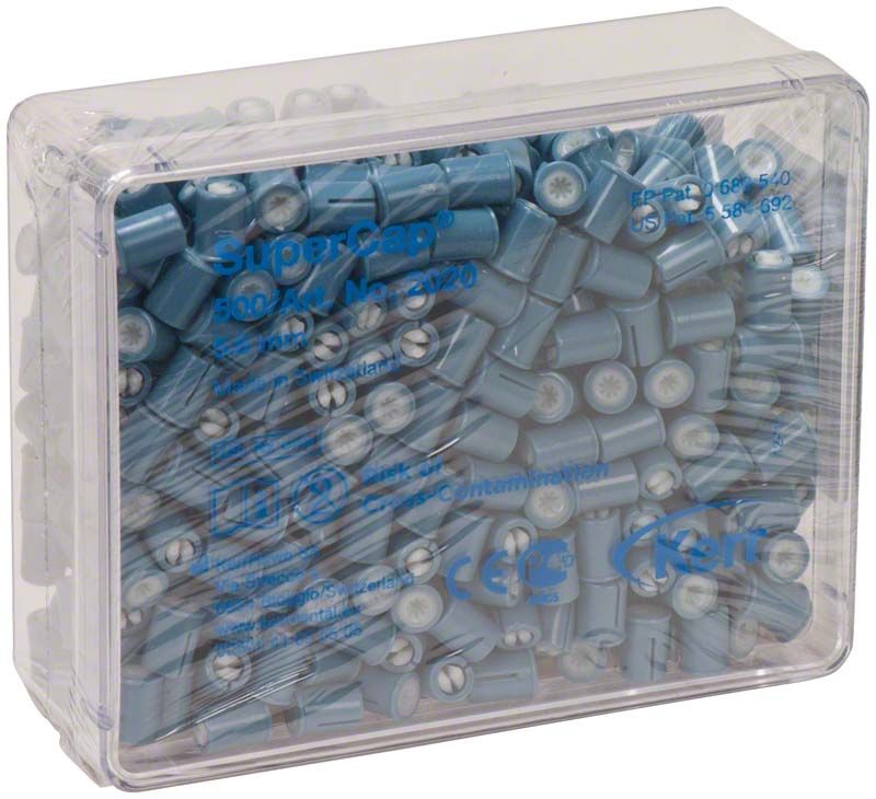 Kunststoffbox mit 500 SuperCap™ Spulen, 5,6mm Durchmesser.