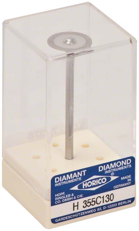 Diamantscheibe Superdiaflex H 355 C 130 in transparenter Verpackung.