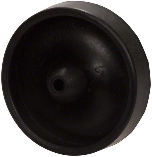 Gussmuldenformer Gr. 6 aus schwarzem Material in runder Form.