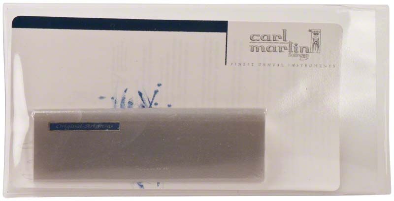 Original Arkansasstein in Verpackung für dentale Schärfzwecke