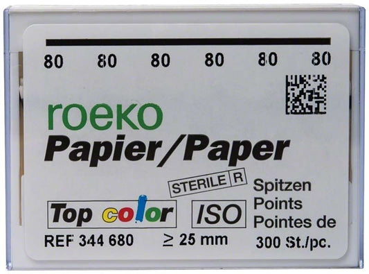 Image of ROEKO Papierspitzen Top color Vorratspackung Gr. 080 schwarz