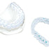 Transparente DURASOFT® pd Tiefziehfolie für dentalen Einsatz mit harter und weicher Seite.