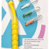 Interdentalbürstenhalter Pic-Brush® Intro Kit gelb mit vier Ersatzbürsten in Blisterverpackung.