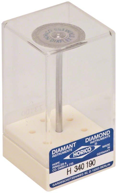 Diamantscheibe DIAFLEX® H 340 190 in transparenter Kunststoffverpackung.