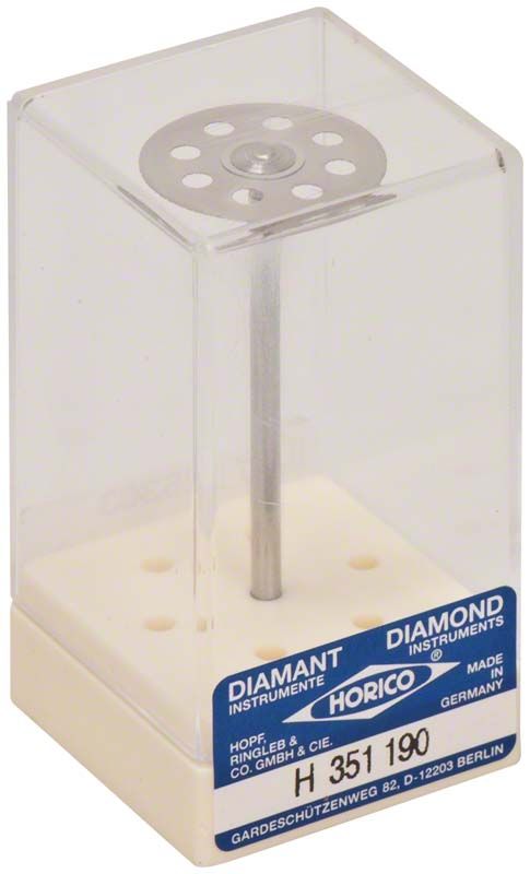 Diamantscheibe flexibel H 351 190 in transparenter Kunststoffverpackung.
