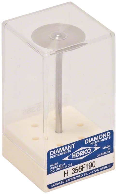 Diamantscheibe SUPERDIAFLEX® 356F 190 in transparenter Verpackung.