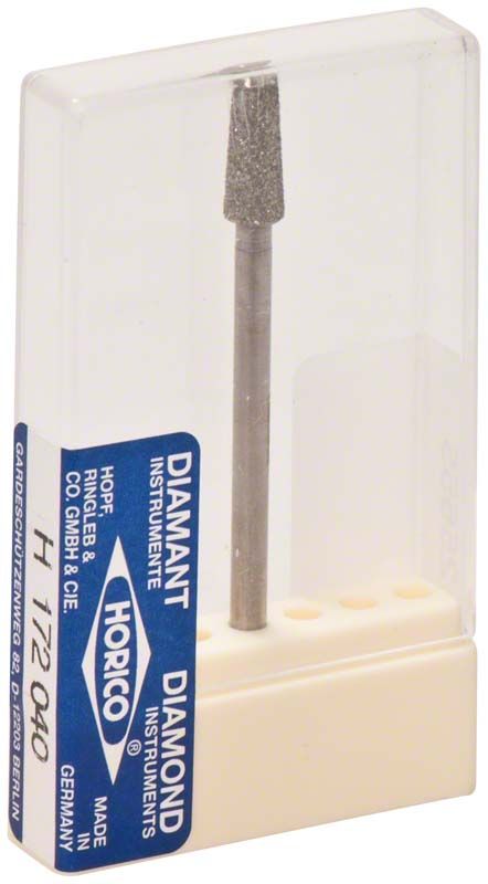 Diamantfräser H 172 040 in transparenter Kunststoffverpackung.