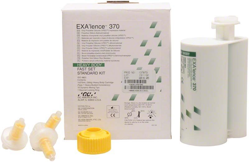 Exalence 370 Heavy Body Fast Set Kit mit Kartusche und Zubehör.