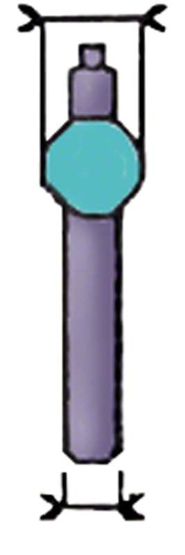 THOWAX Wachsgusstift für präzise Dentalanwendungen, Detailansicht.