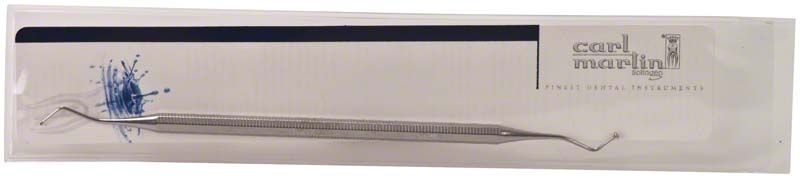 Doppelendiges Dentalfüllungsinstrument aus Edelstahl mit ergonomischem Achtkant-Griff.