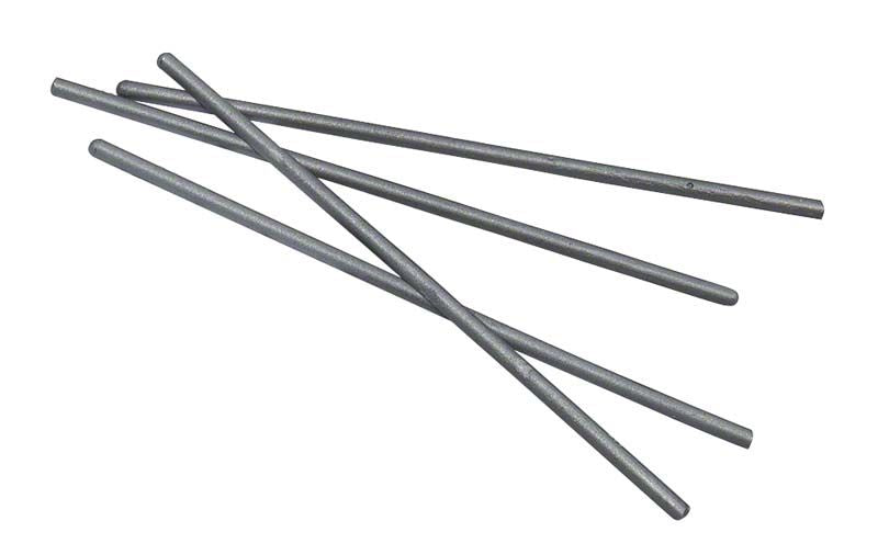 Wirobond®-Lotstäbe, Detailansicht mehrerer Lötstangen auf weißem Hintergrund.