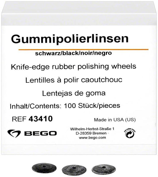 Image of Gummipolierlinsen schwarz unmontiert