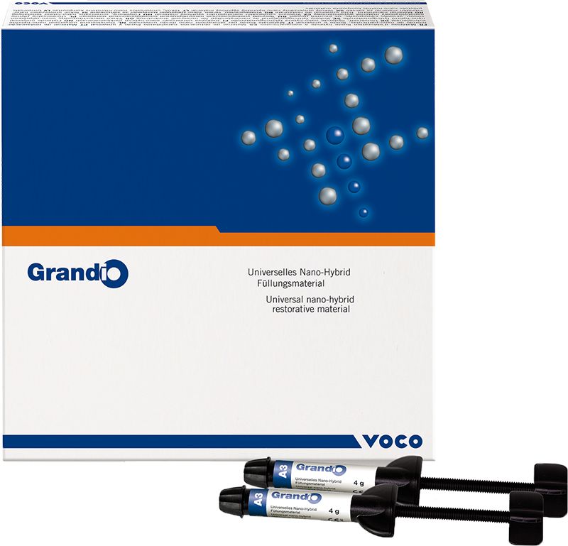Grandio® Spritzen Set 5 x 4g mit universellem Nano-Hybrid-Füllungsmaterial.