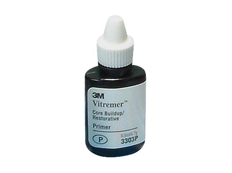 Vitremer Primer-Flasche mit Tropfverschluss und Etikett.