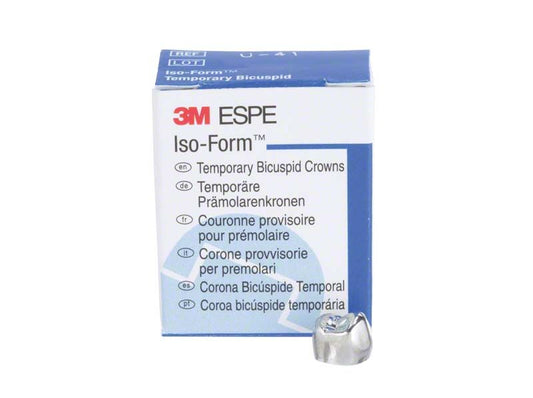 Iso-Form Kronen Prämolaren OK U-41 in blauer Verpackung.