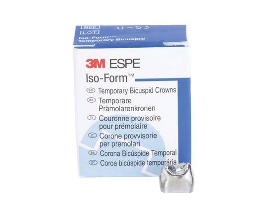 Verpackung von Iso-Form Kronen Prämolaren OK U-53 mit Zahnkrone.