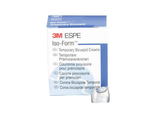 Iso-Form Kronen Prämolaren OK U-54 Verpackung mit sichtbarer Krone.