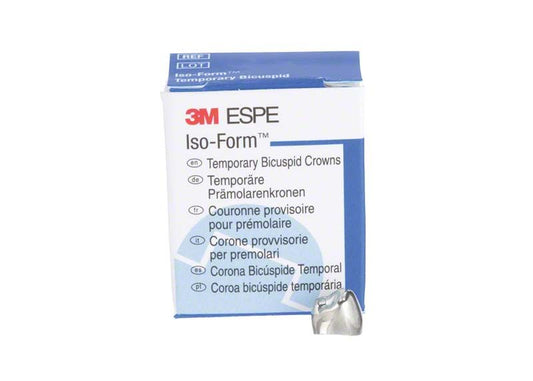 Iso-Form Kronen Prämolaren UK L-40 Verpackung mit Sicht auf Krone.