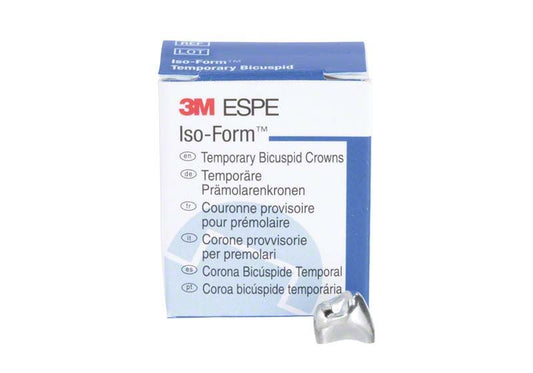 Verpackung der Iso-Form Kronen Prämolaren UK L-42 mit Krone im Vordergrund.