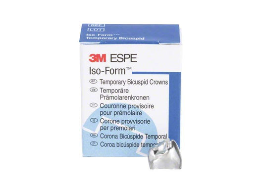 Iso-Form Kronen Prämolaren UK L-48 vor Verpackung.