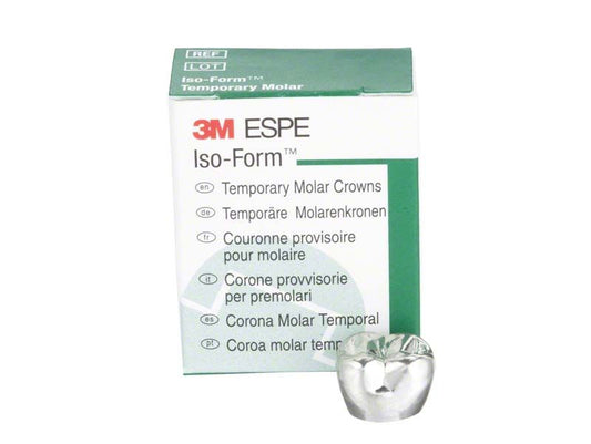 Iso-Form Kronen Molaren UK L-78 Verpackung mit Metallkrone.