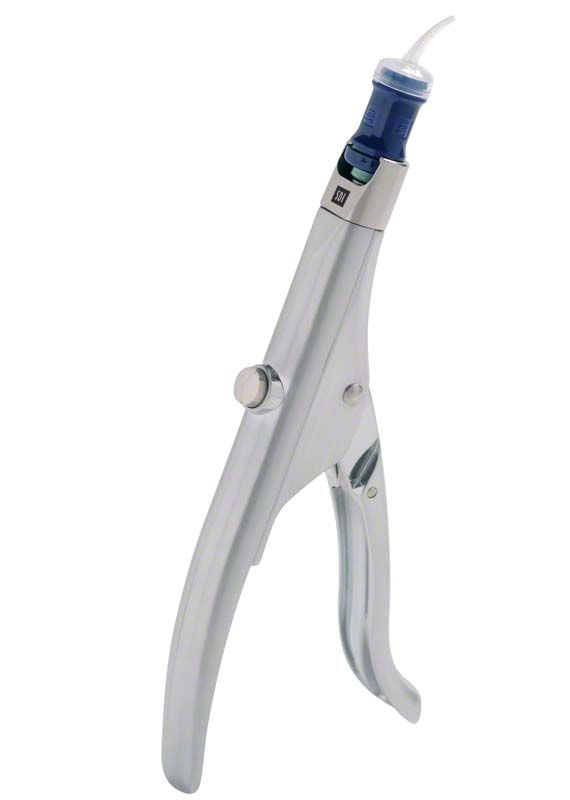 Kapselapplikator für dentale Anwendungen mit ergonomischem Griff.