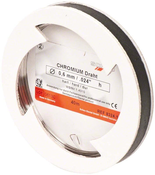 Image of CHROMIUM Spulendraht hart - 0,6mm x 40mm