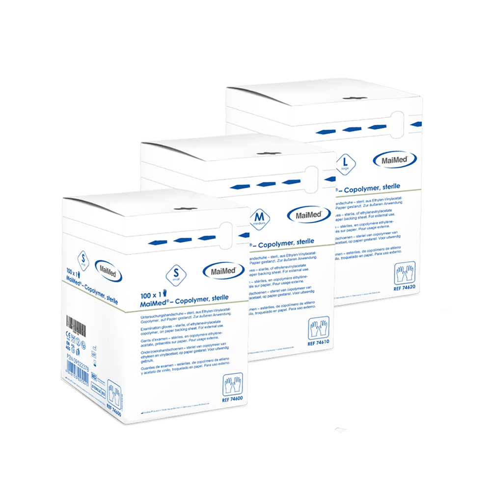 MaiMed-Copolymer-steril Sterile Einmalhandschuhe, latex- und puderfrei
